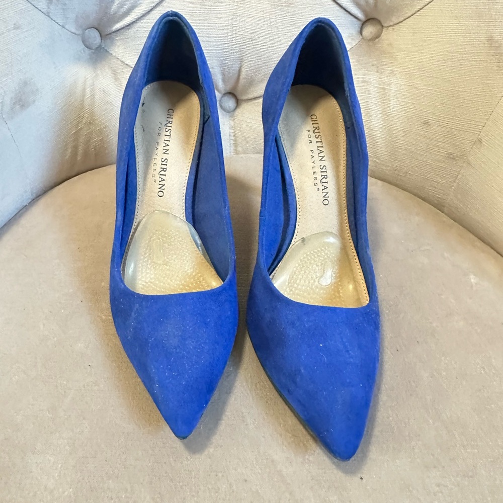 Christian Siriano Vibrant Blue Heels